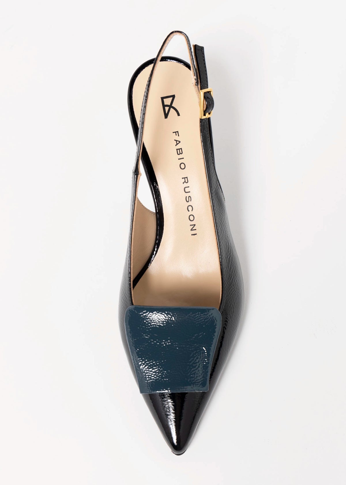 swatch_Black Multi Leather fabio rusconi italian leather slingback pump