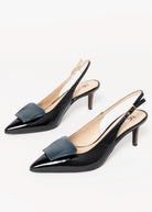 swatch_Black Multi Leather fabio rusconi italian leather slingback pump