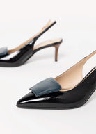 swatch_Black Multi Leather fabio rusconi italian leather slingback pump