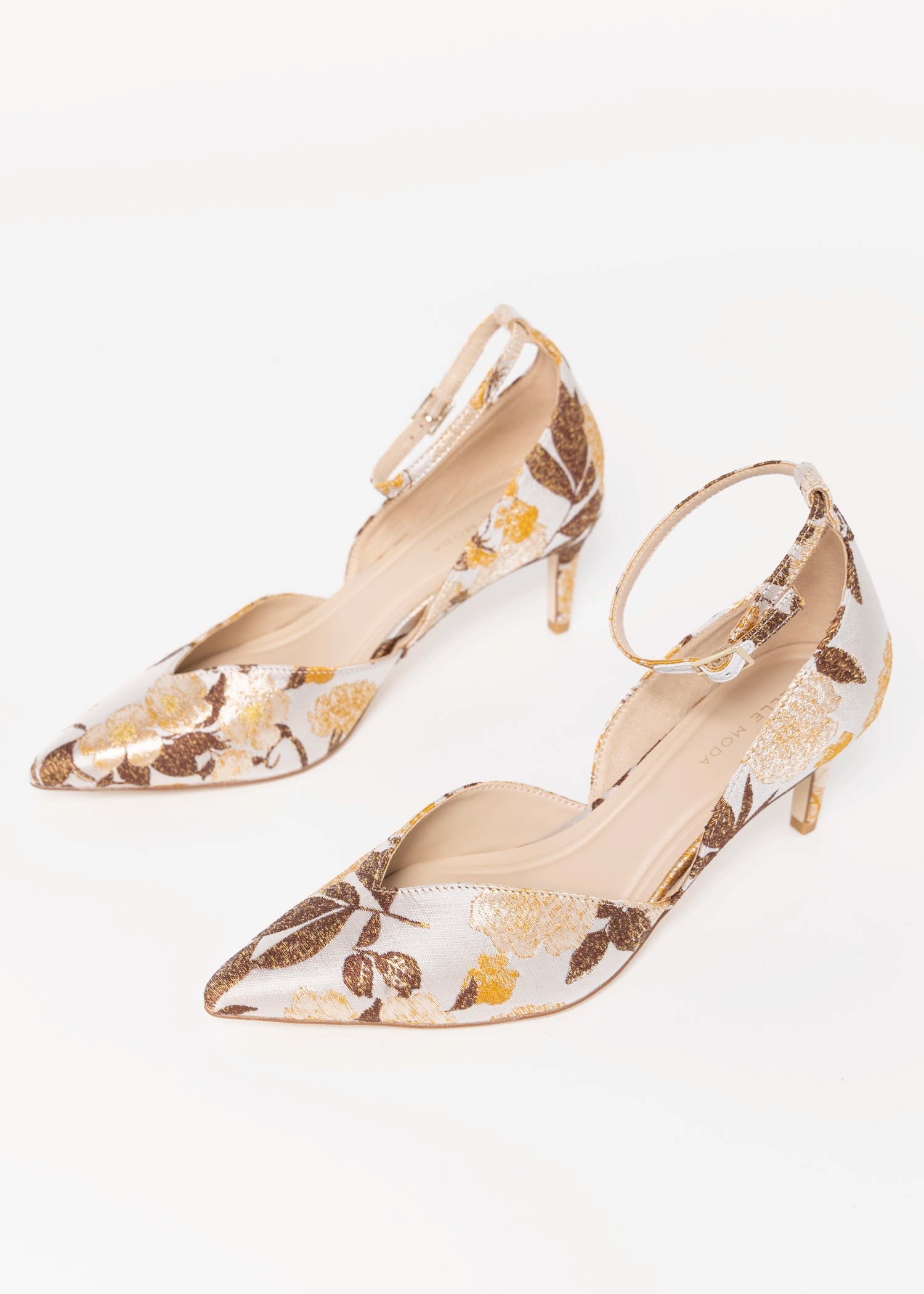 swatch_Gold Multi pelle moda ragan jacquard to piece pump