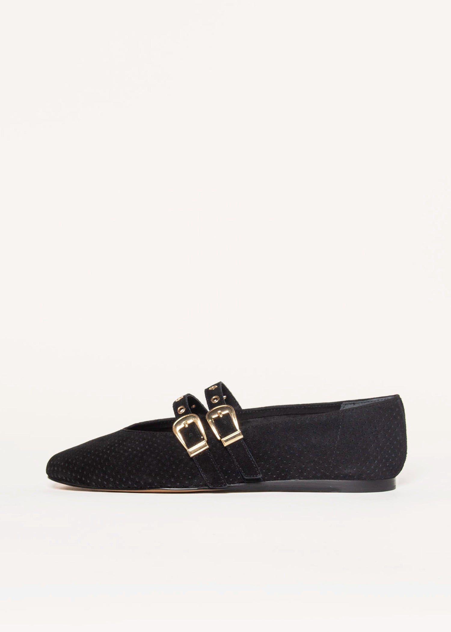 swatch_Onyx Suede baylee flat shoes