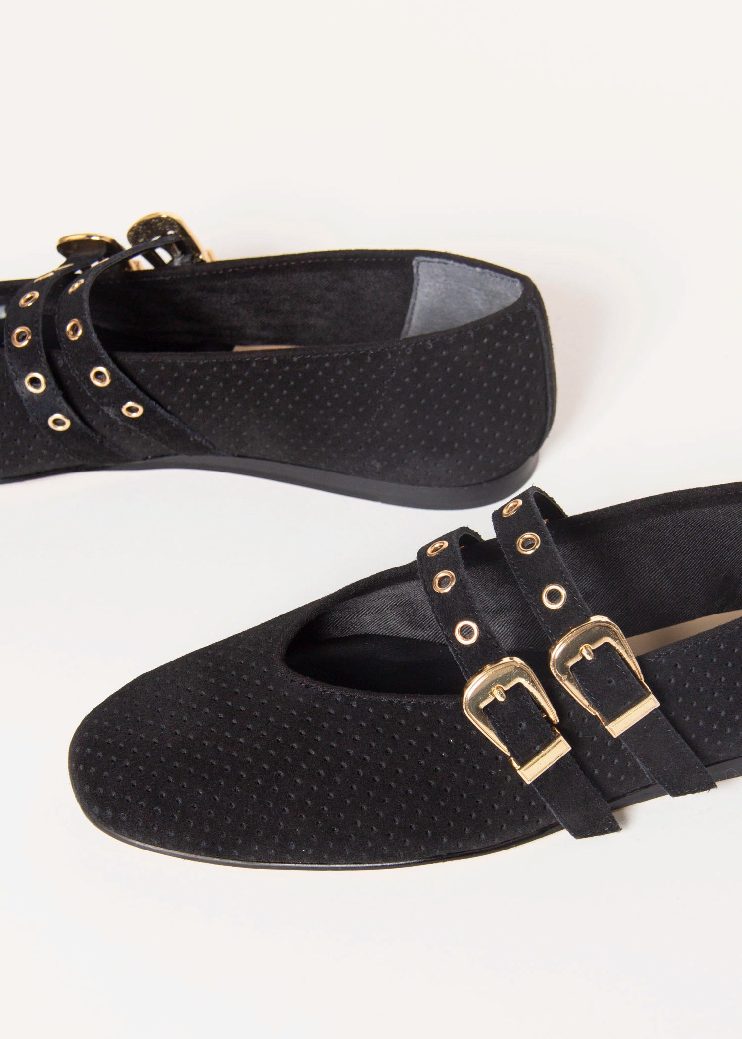 swatch_Onyx Suede baylee flat shoes