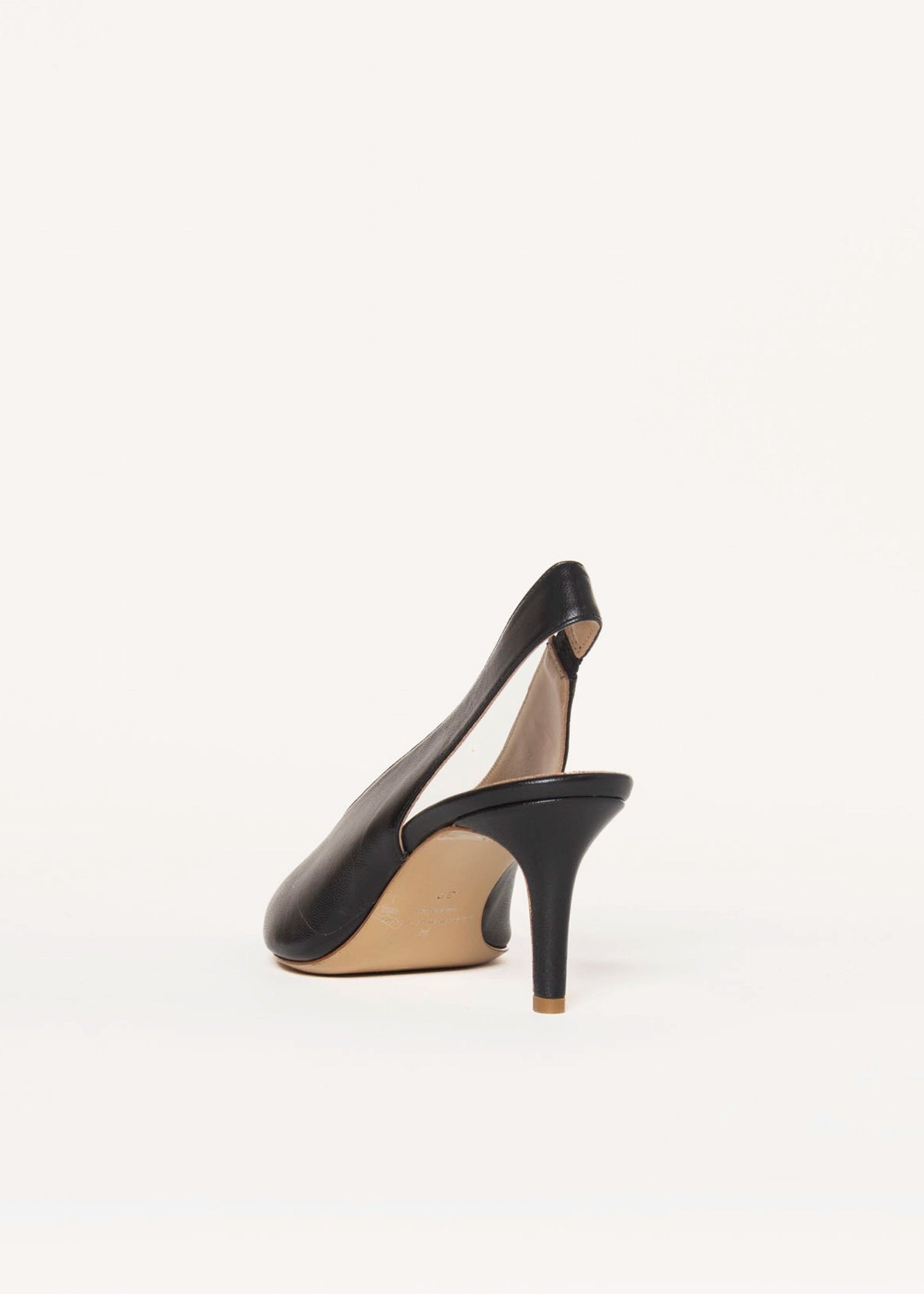 swatch_black leather lupin slingback pump heels