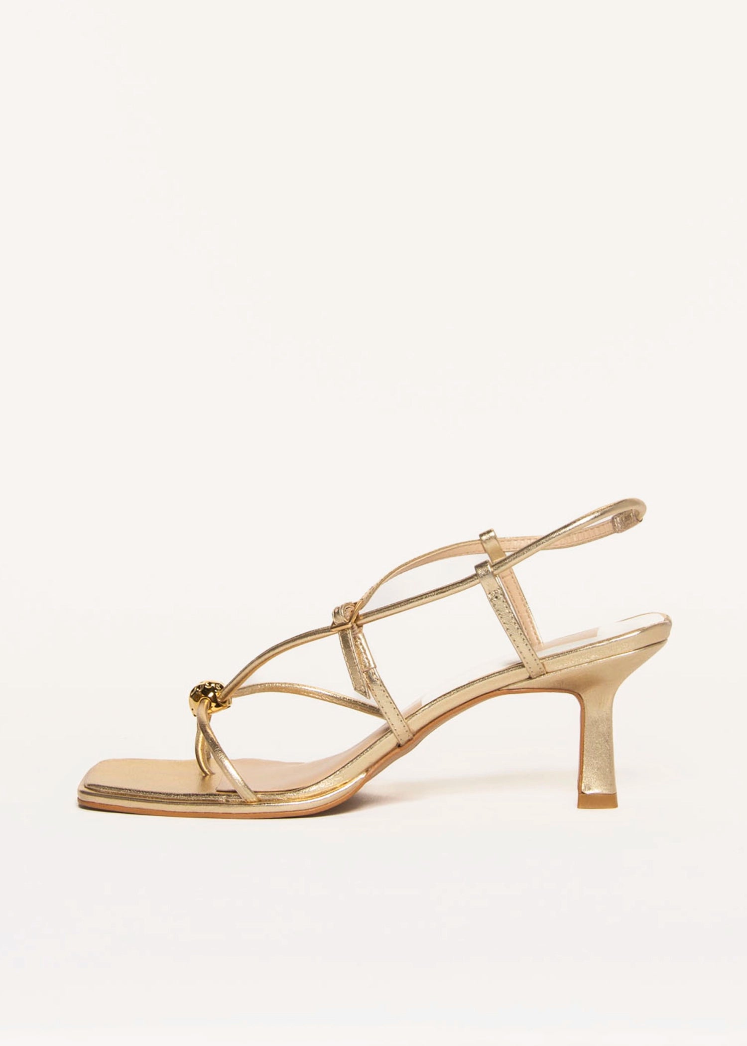 swatch_Gold Leather mylee heeled sandal shoes