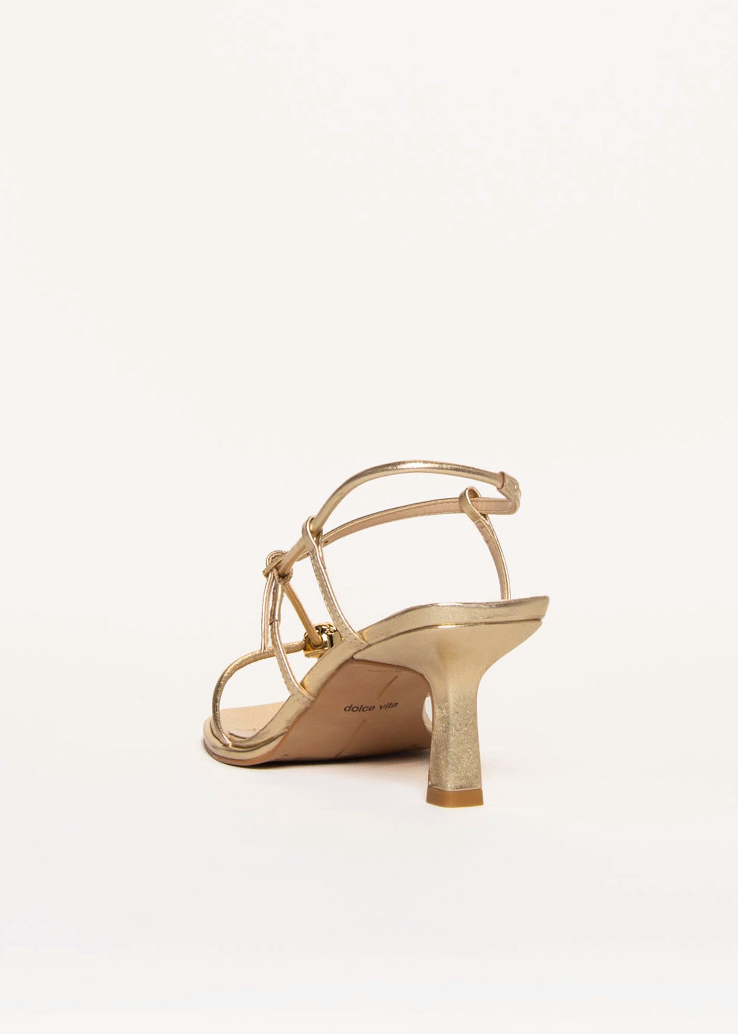 swatch_Gold Leather mylee heeled sandal shoes