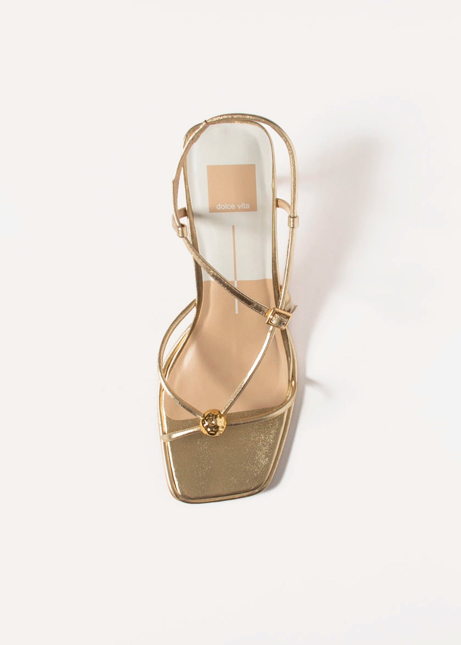 swatch_Gold Leather mylee heeled sandal shoes