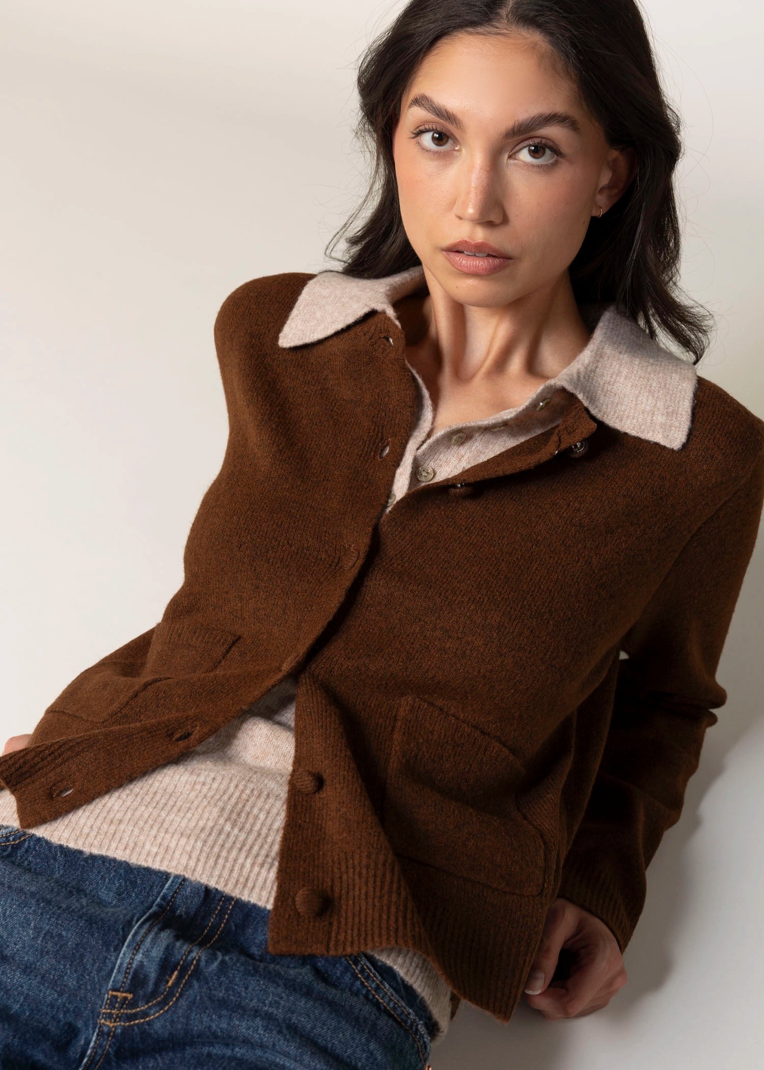 swatch_Chocolate blank nyc closer together sweater