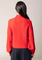 swatch_Red ribbed turtleneck sweater