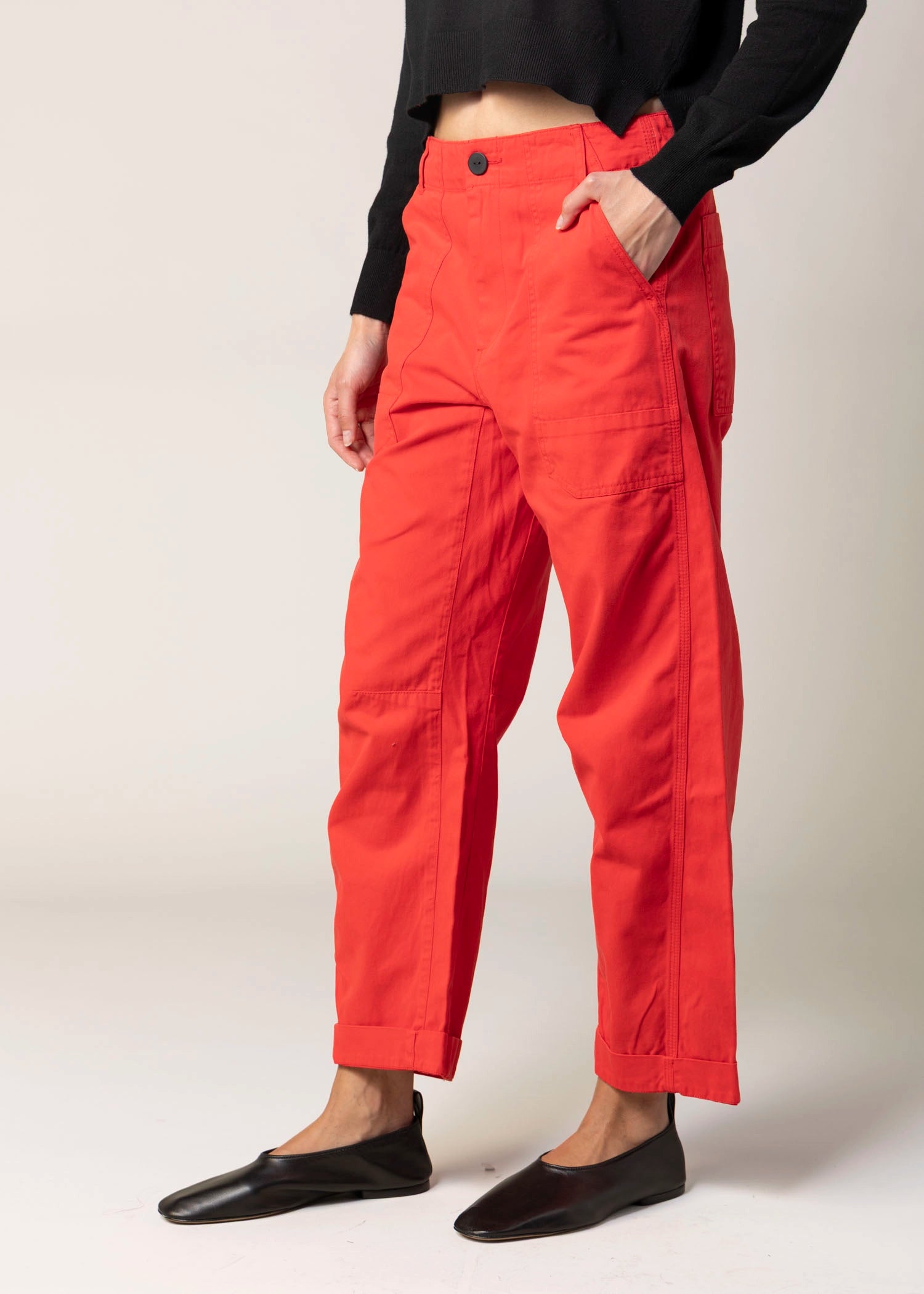 swatch_Negroni/Red pistola tori utility pant