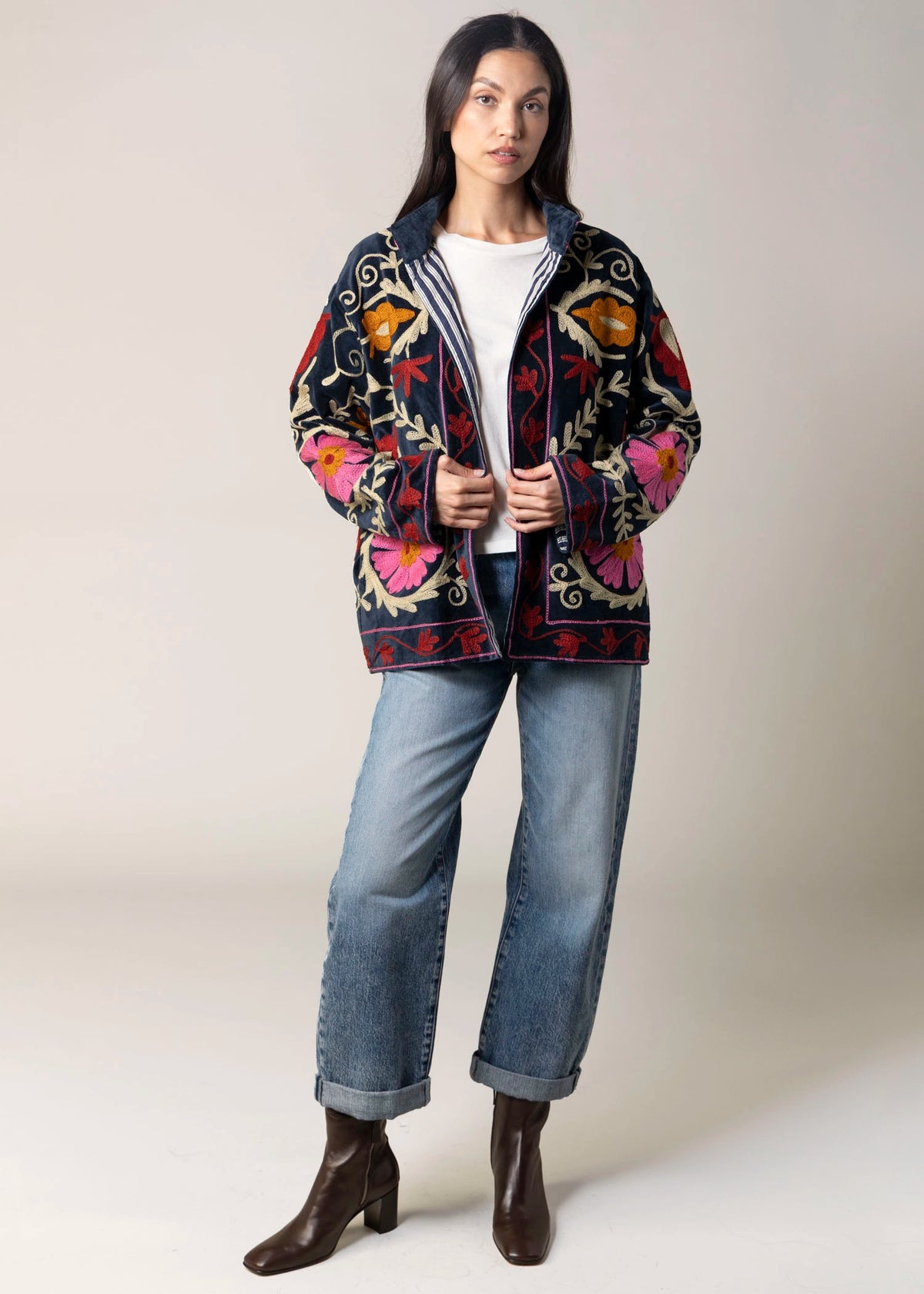 swatch_Blue multi suzani embroidered velvet jacket