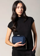 swatch_Navy olga berg gia crystal clutch
