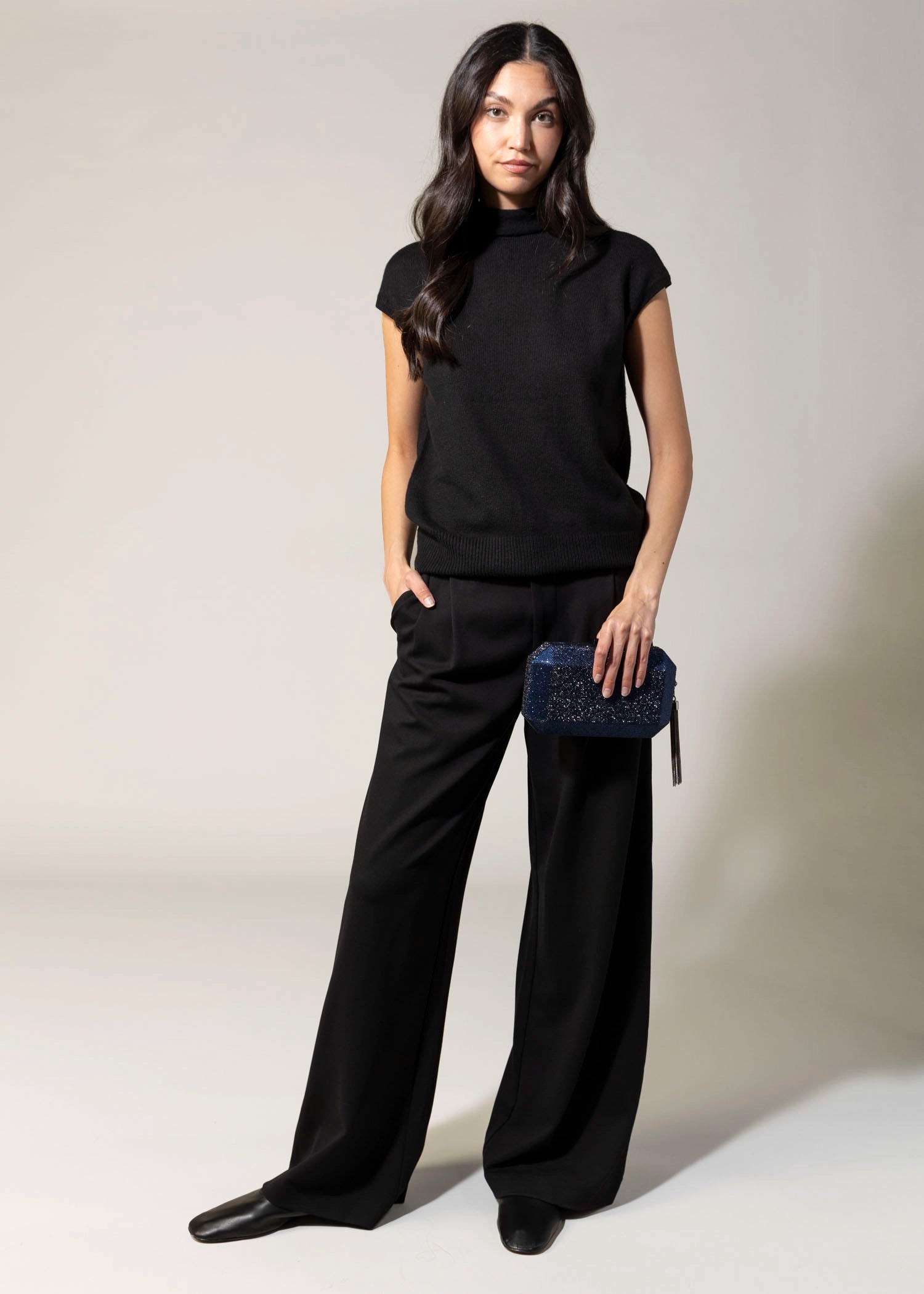 swatch_Navy olga berg gia crystal clutch