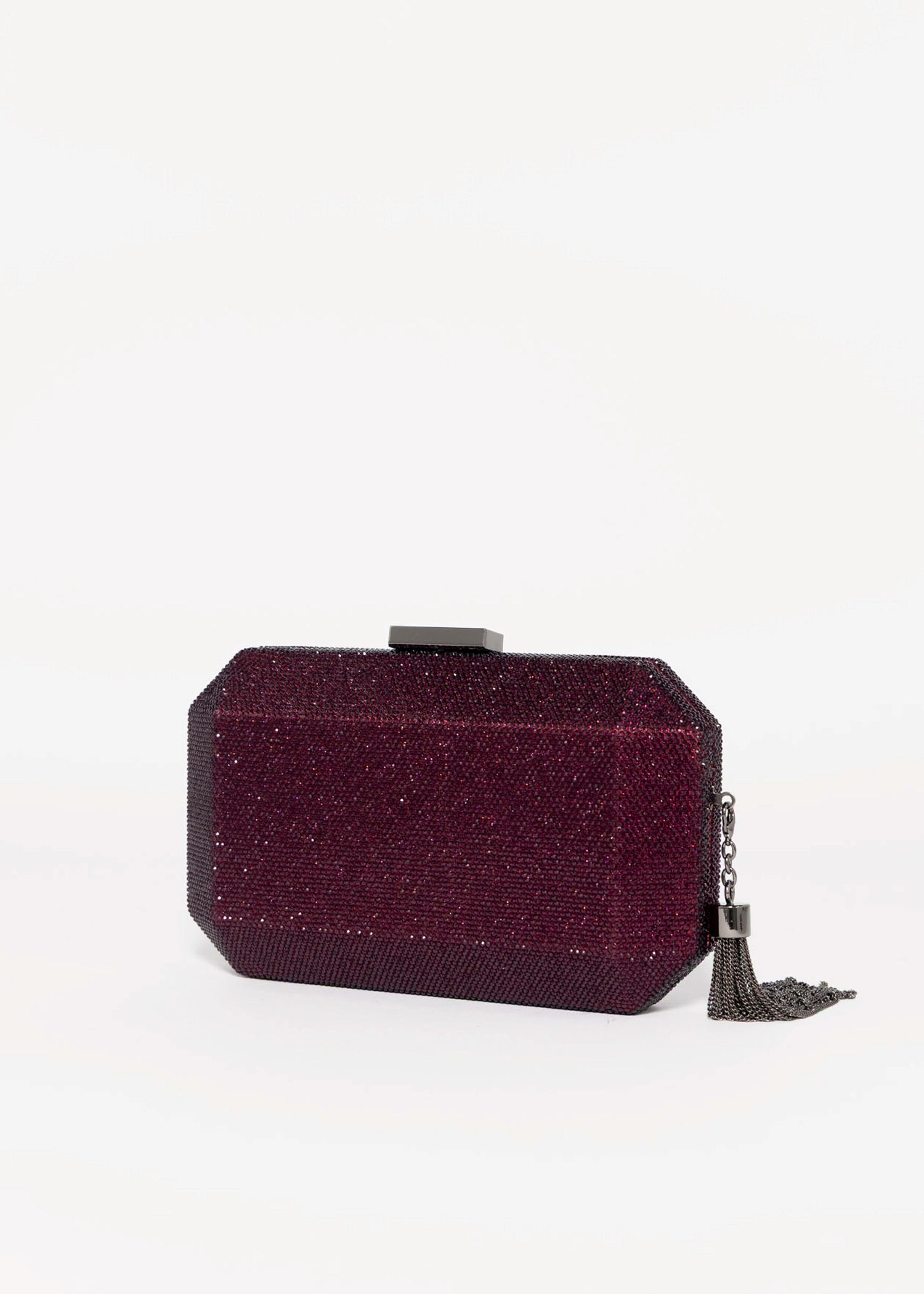 swatch_Burgundy olga berg gia crystal clutch