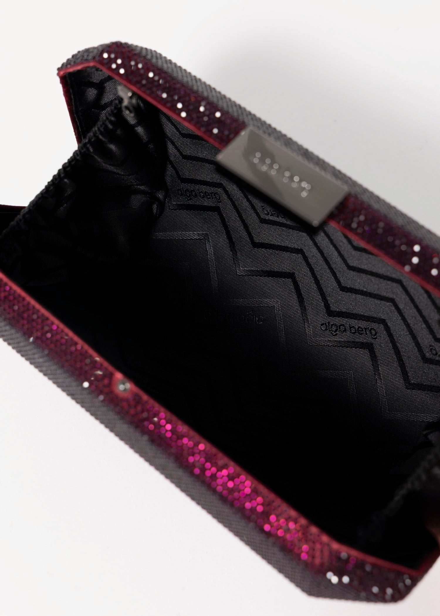 swatch_Burgundy olga berg gia crystal clutch