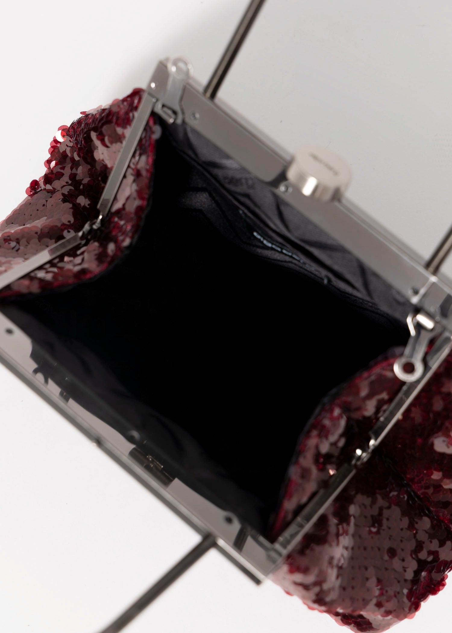 swatch_Burgundy olga berg tori sequin evening bag
