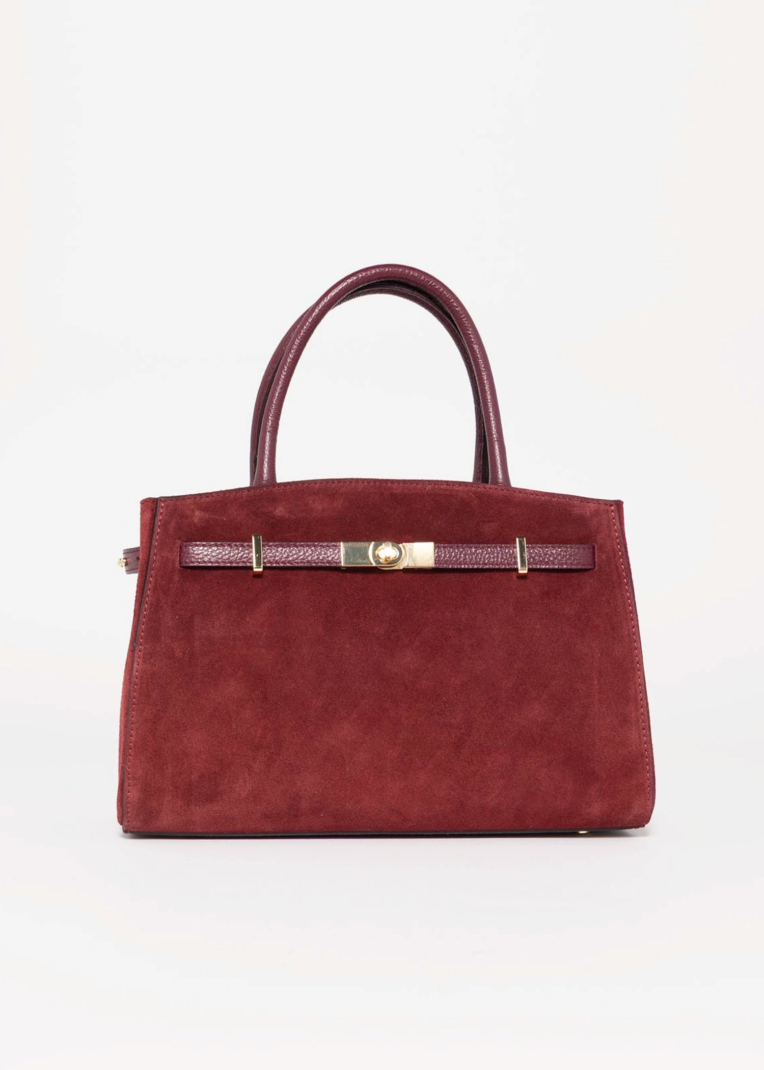 swatch_Burgundy fran italian suede handbag