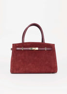 swatch_Burgundy fran italian suede handbag