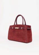 swatch_Burgundy fran italian suede handbag