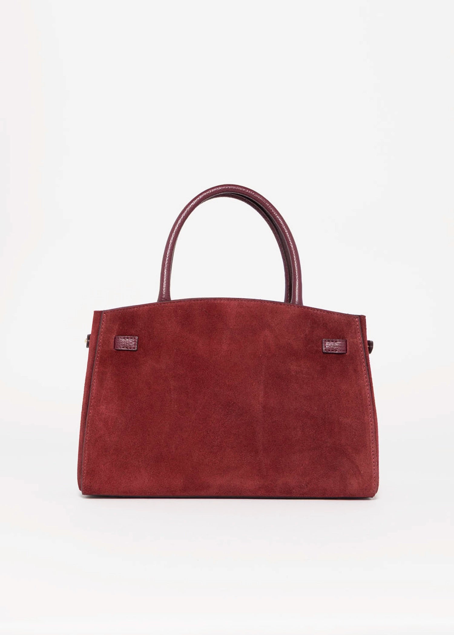 swatch_Burgundy fran italian suede handbag