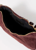 swatch_Burgundy demy italian suede fringe hobo bag