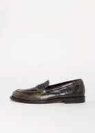 swatch_Olive Leather pomme d'or leather loafer