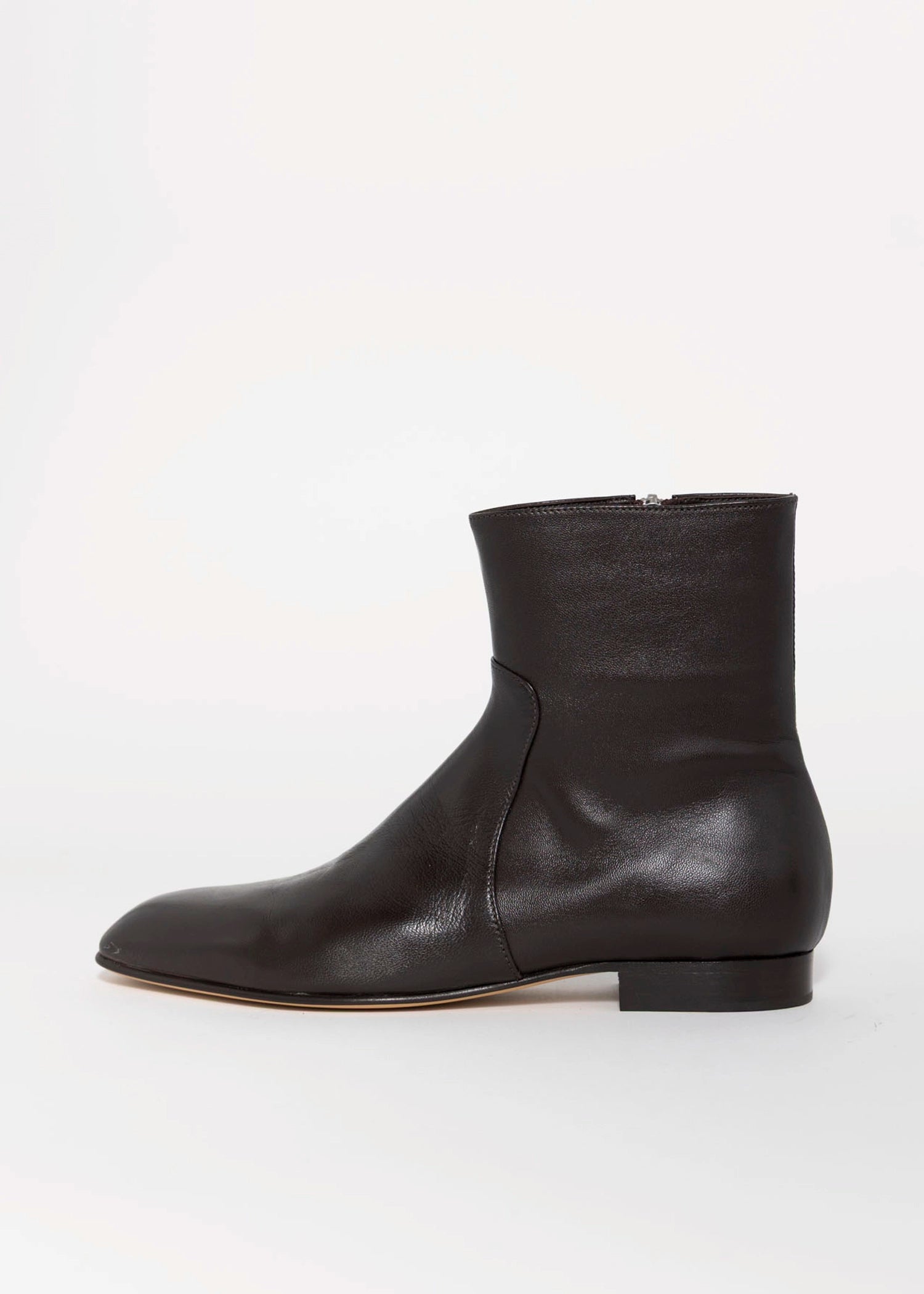 swatch_Coffee Leather pomme d'or zoe flat boot