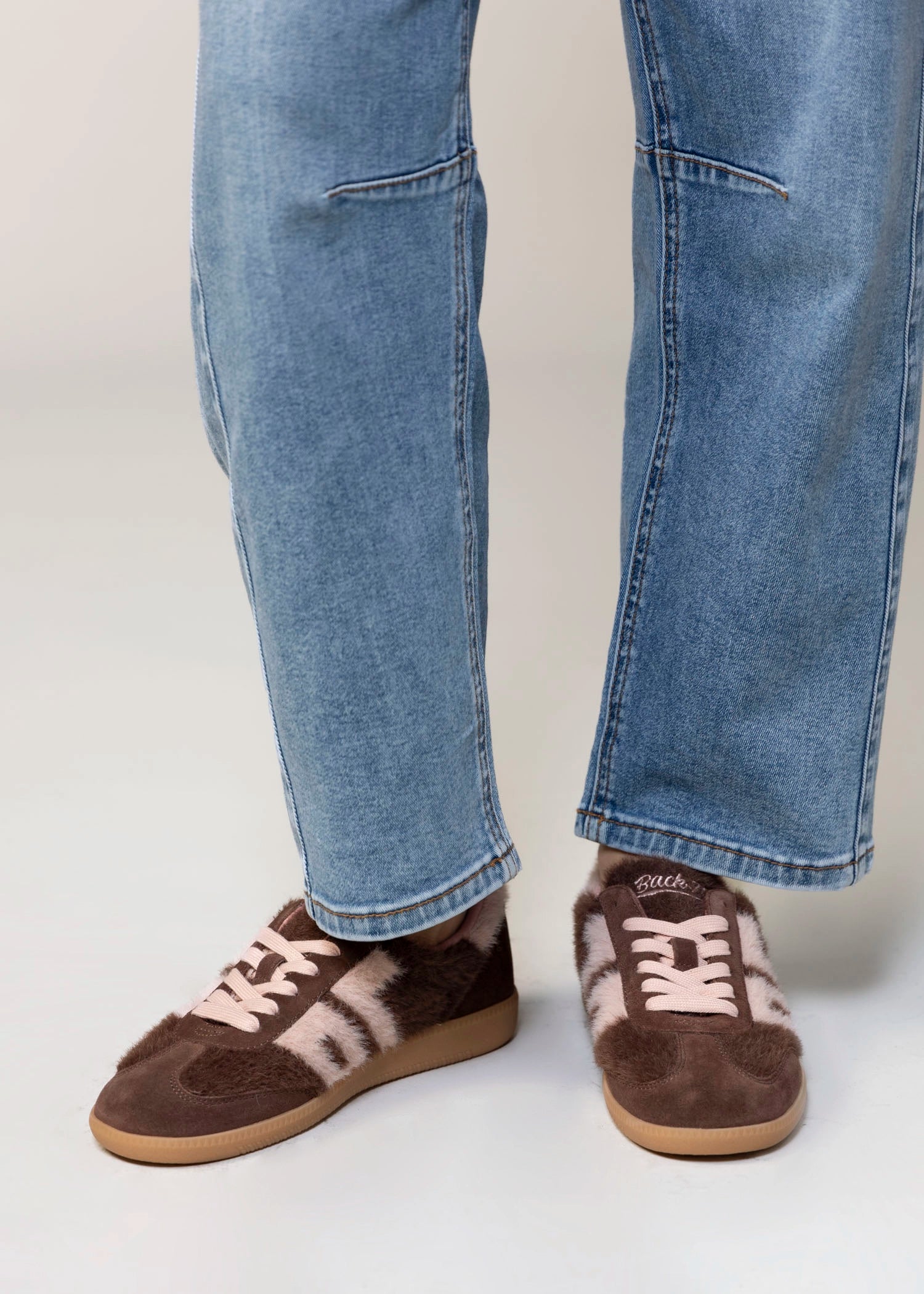 swatch_Coffee/Pink back70 mohair sneaker