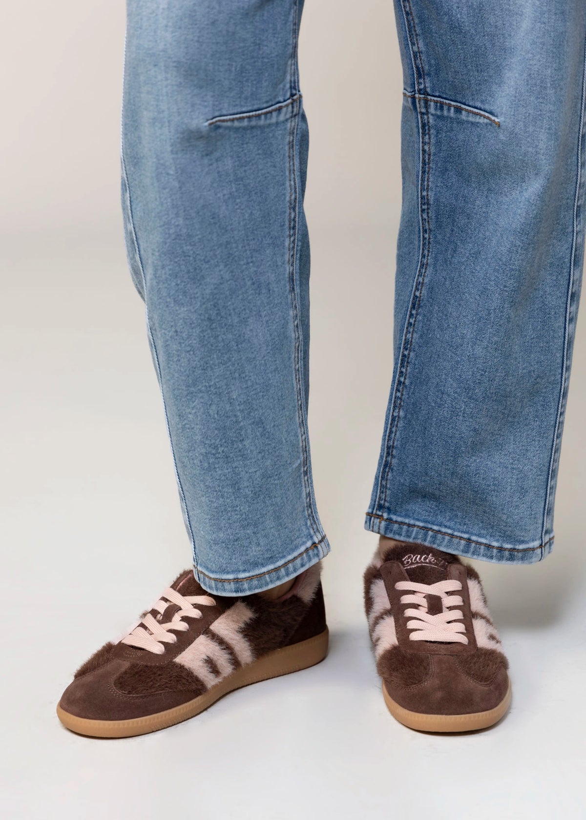 swatch_Coffee/Pink back70 mohair sneaker