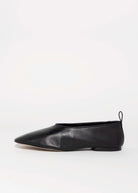 swatch_Black Leather schutz hadley flat shoe