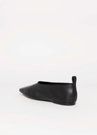 swatch_Black Leather schutz hadley flat shoe