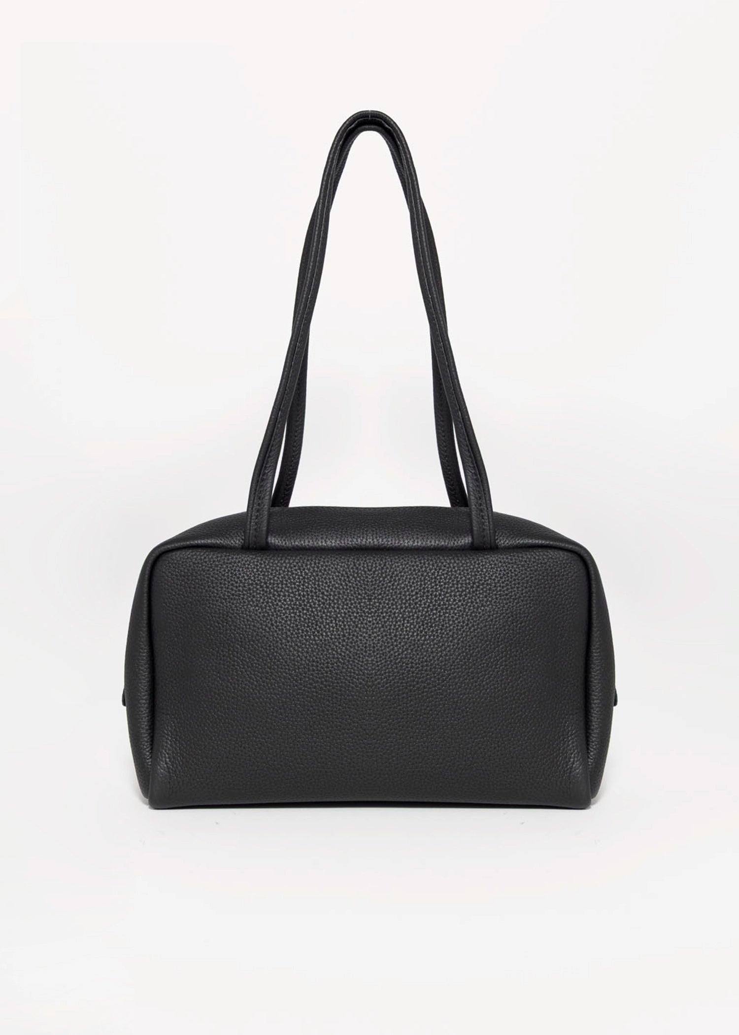 swatch_Black aga leather shoulder bag