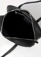 swatch_Black aga leather shoulder bag