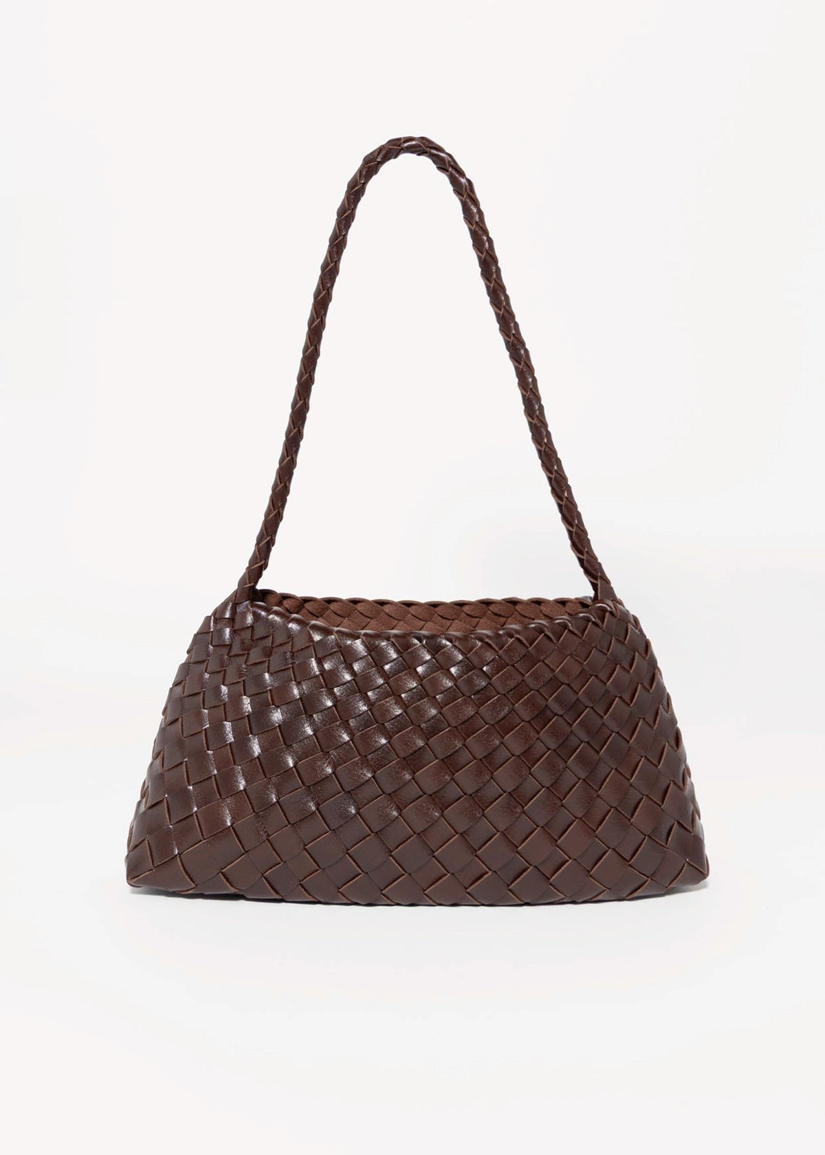 swatch_Chocolate sasha woven shoulder bag