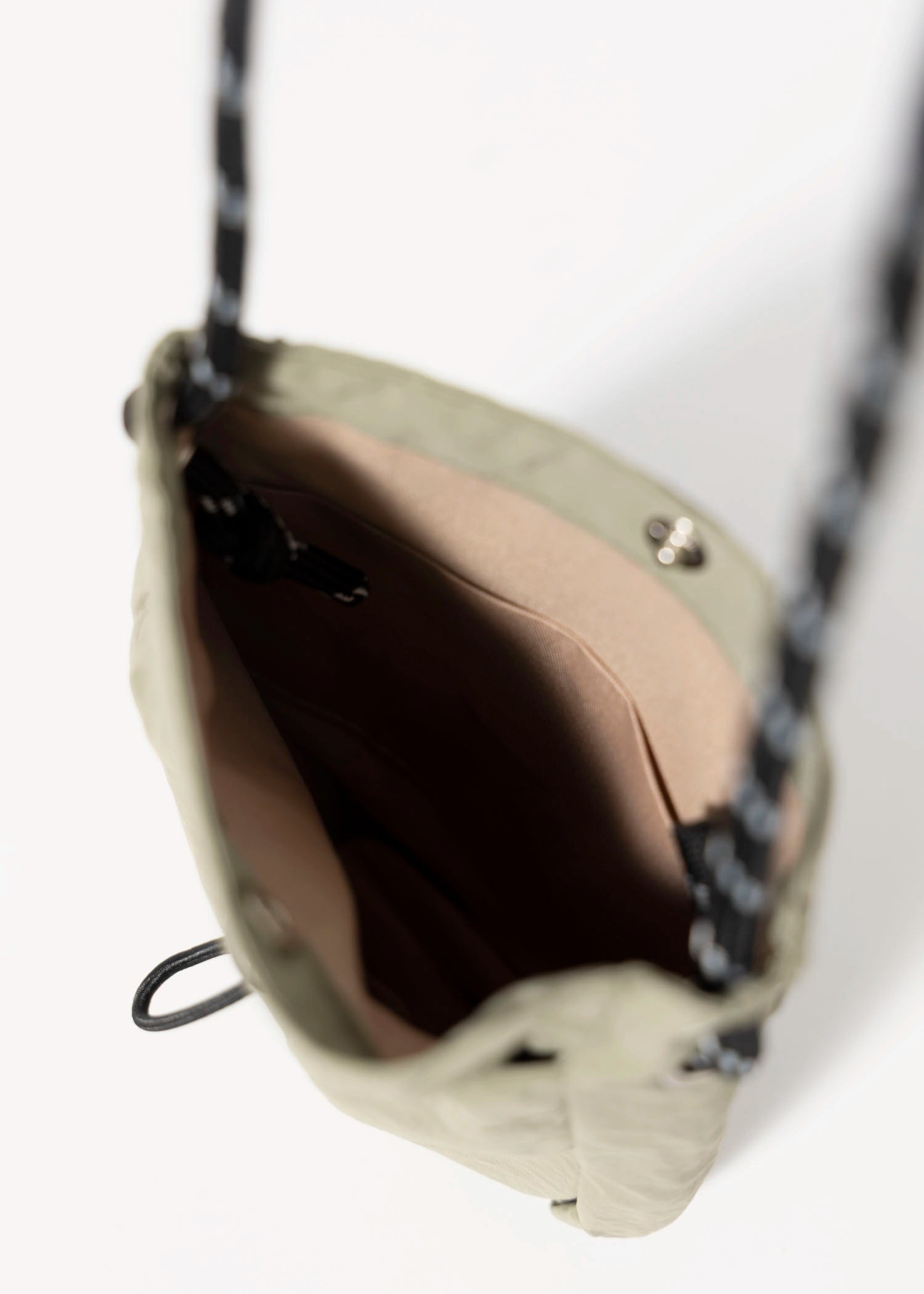 swatch_Dusty Green nylon mini crossybody bag