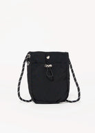 swatch_Black nylon mini crossybody bag