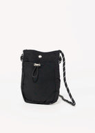 swatch_Black nylon mini crossybody bag