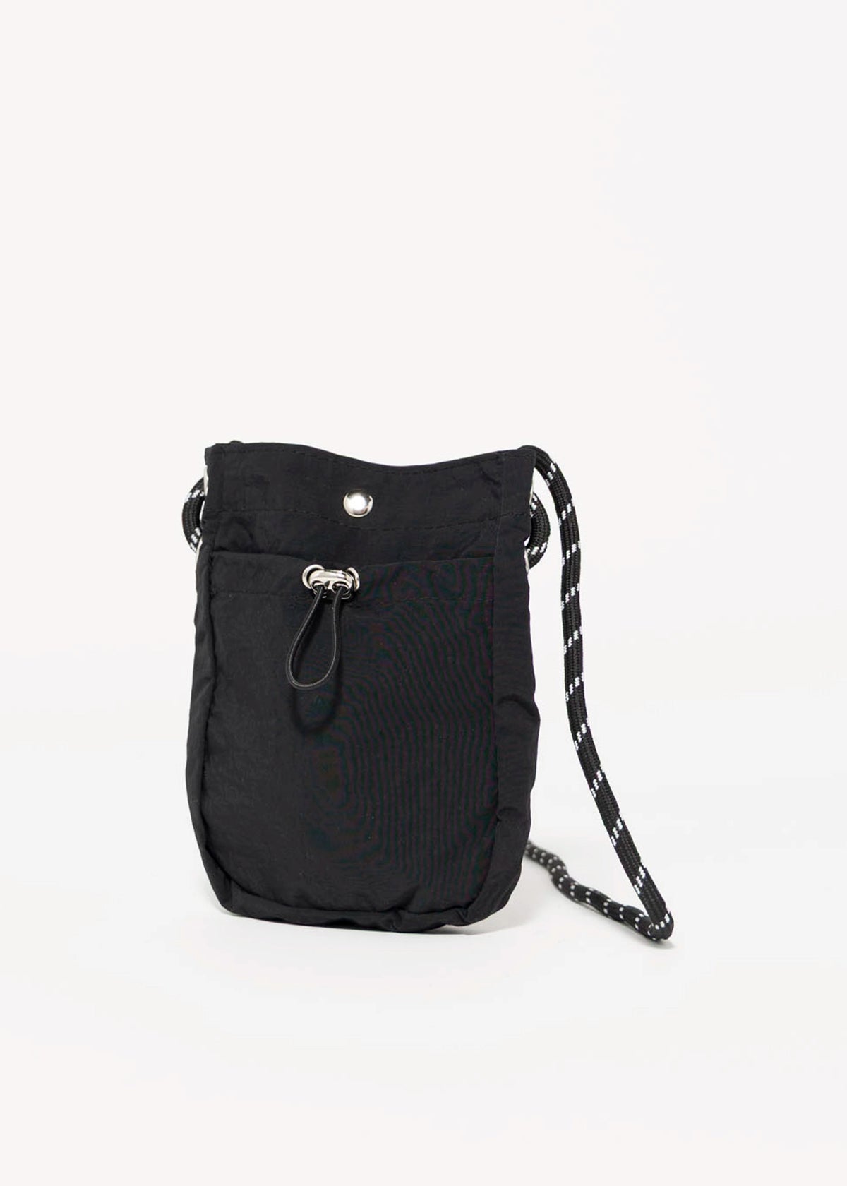 swatch_Black nylon mini crossybody bag