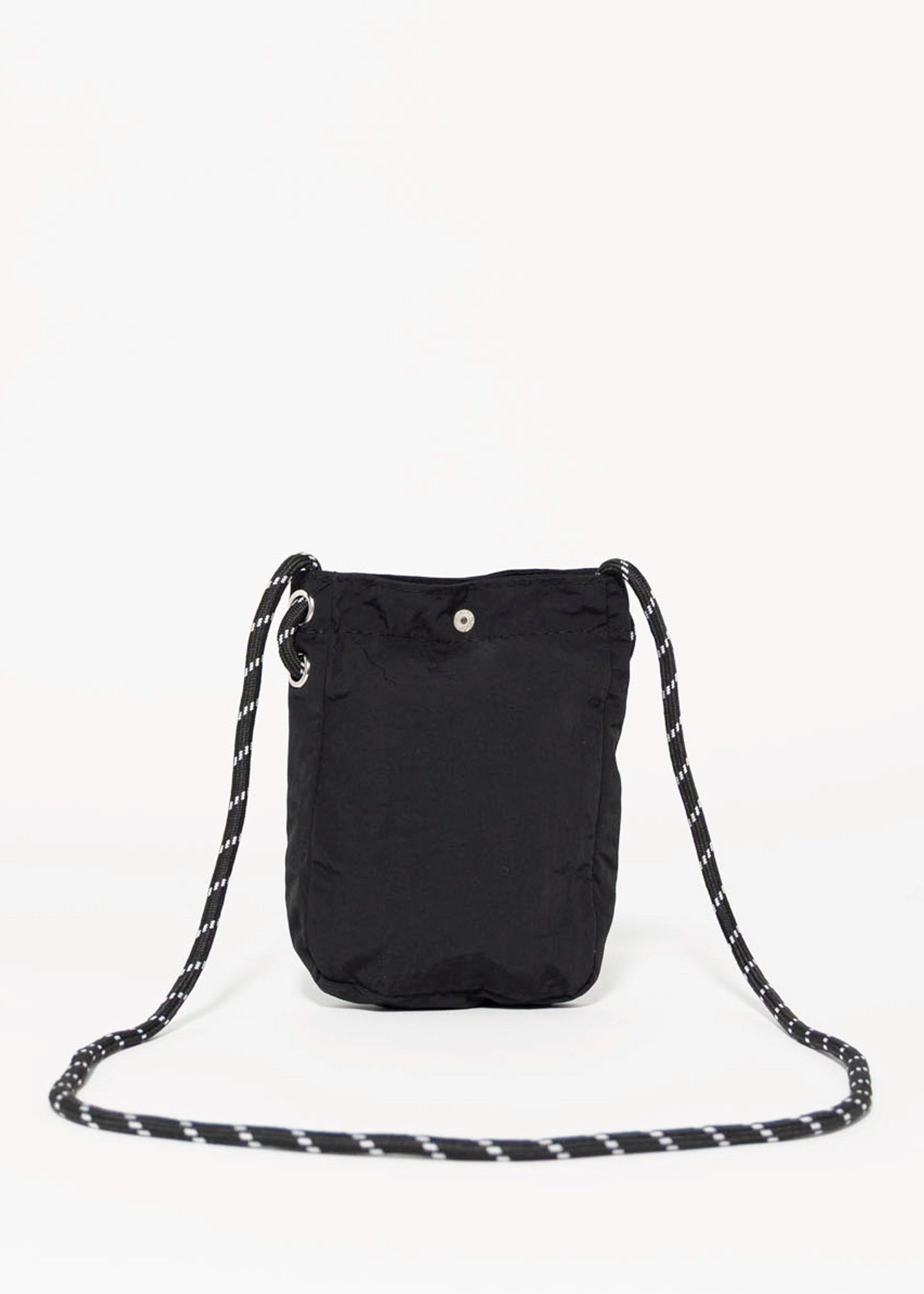 swatch_Black nylon mini crossybody bag