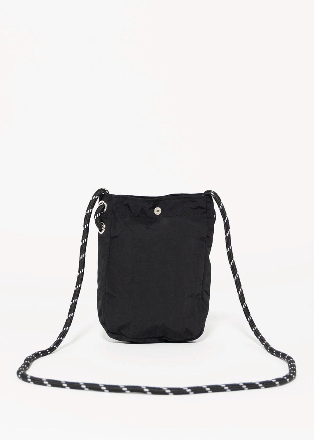 swatch_Black nylon mini crossybody bag