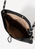 swatch_Black nylon mini crossybody bag