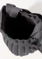 swatch_Grey pleated fabric bucket bag