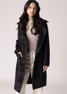 swatch_Black Multi sage the label marceau houndstooth coat