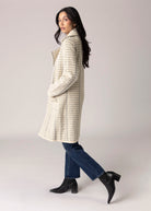 swatch_Ivory/Slate sage the label marceau houndstooth coat
