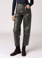 swatch_Fern daze denim westward coated barrel jean