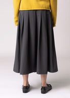 swatch_Charcoal penelope pleated midi skirt