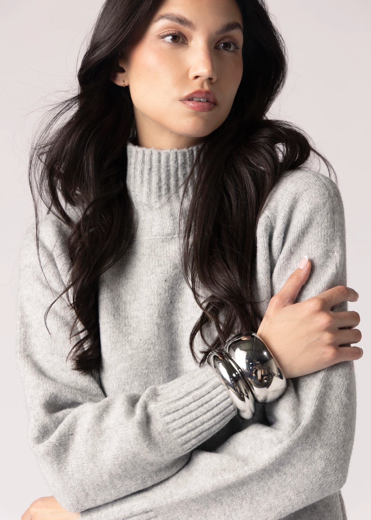 swatch_Grey Melange rd style anthousa oversized turtleneck sweater