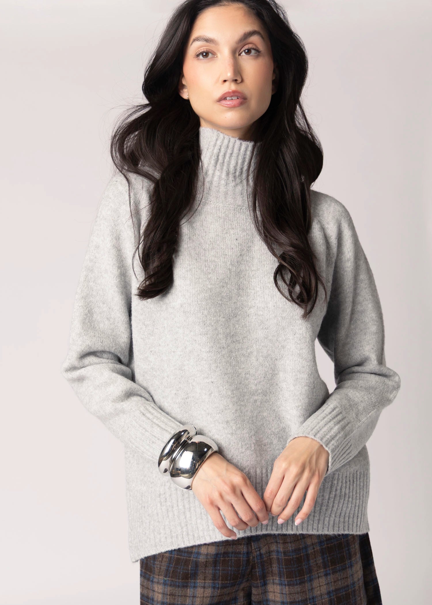 swatch_Grey Melange rd style anthousa oversized turtleneck sweater