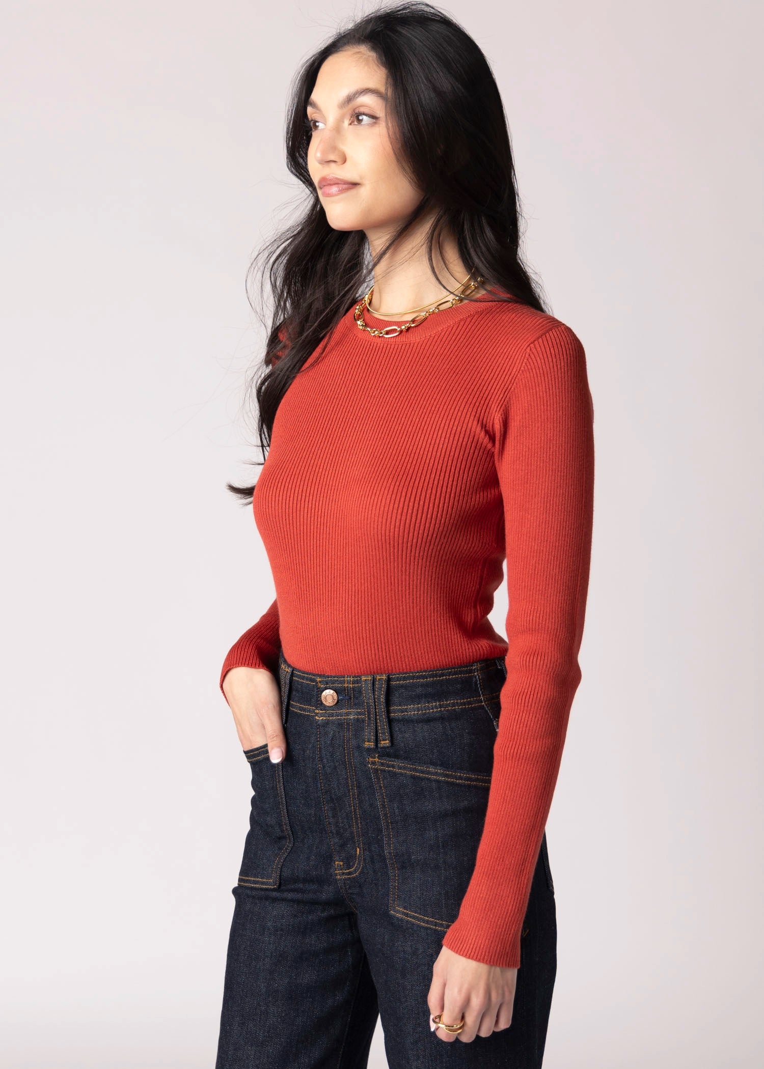swatch_Poppy long sleeve ribbed sweater