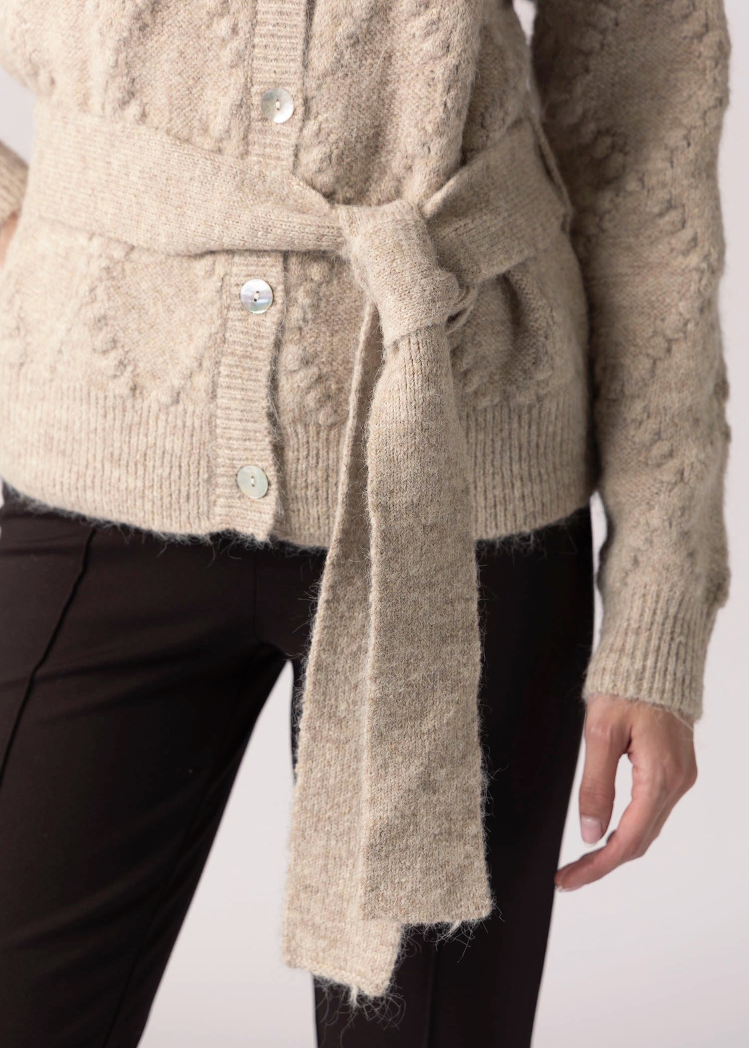 swatch_Almond greylin bonnie belted cardigan