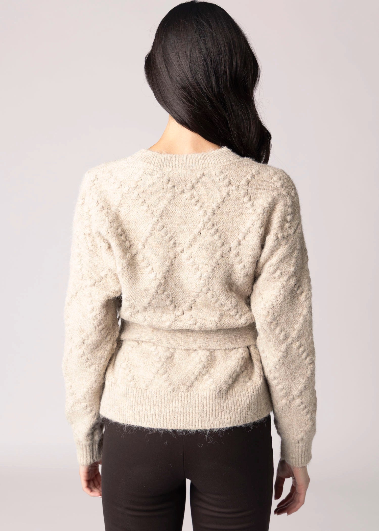 swatch_Almond greylin bonnie belted cardigan